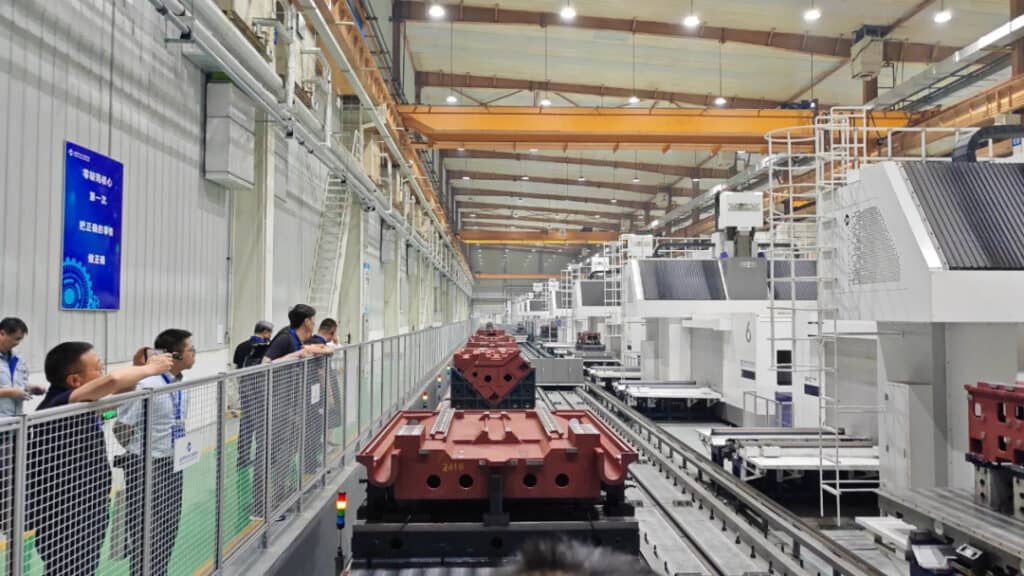 PMT machine tool assembly workshop